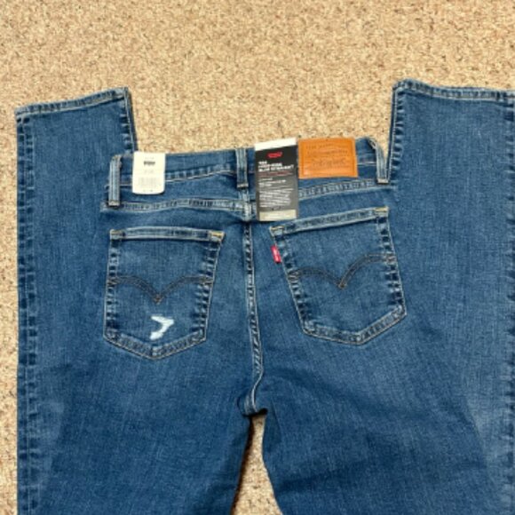 LEVIS 724 HIGH RISE SLIM STRAIGHT DESTROYED EFFECT JEANS NWT $108 27 W - Picture 7 of 9